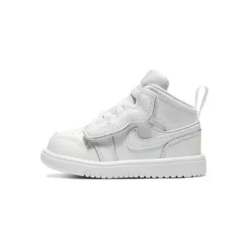 Детские кроссовки Air Jordan 1 Mid ALT TD Triple White AR6352-126