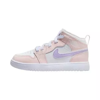 Детские кроссовки Air Jordan 1 Mid ALT PS Pink Wash White Violet-Frost FQ1311-601 29.5