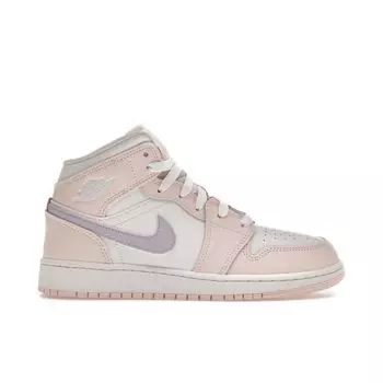 Детские кроссовки Air Jordan 1 Mid GS Pink Wash Violet-Frost White FD8780-601 40