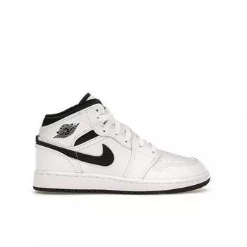 Детские кроссовки Air Jordan 1 Mid GS White Black DQ8423-132 37.5