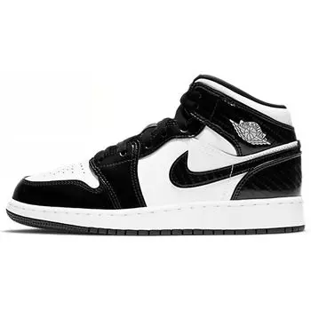 Детские кроссовки Air Jordan 1 Mid SE GS All Star 2021 Black White DD2192-001 38.5
