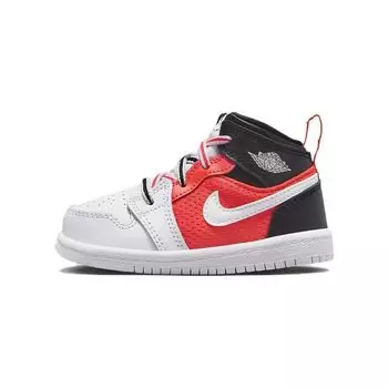 Детские кроссовки Air Jordan 1 Mid SE TD White Infrared Black Infrared-23 FB4419-016 27