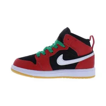 Детские кроссовки Air Jordan 1 Mid SE PS Christmas Red Black White DQ8419-006 28