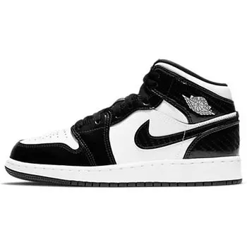 Детские кроссовки Air Jordan 1 Mid SE GS All Star 2021 Black White DD2192-001 36
