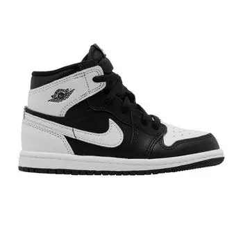Детские кроссовки Air Jordan 1 Retro High OG TD Black White 2.0 FD1413-010 27