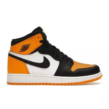 Детские кроссовки Air Jordan 1 Retro High OG GS Yellow Toe Taxi Black Sail 575441-711 36.5