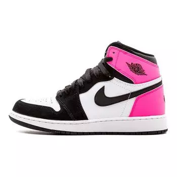 Детские кроссовки Air Jordan 1 Retro High GG Valentines Day Black Black-Hyper-Pink-White 881426-009