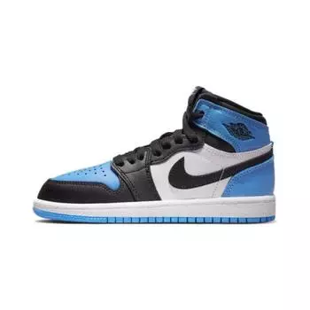 Детские кроссовки Air Jordan 1 Retro High OG PS UNC Toe Blue University-Blue Black FD1412-400 31