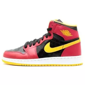 Детские кроссовки Air Jordan 1 Retro High OG GS Highlight Reel Black Gym-Red-University-Gold 575441-017