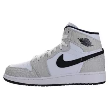 Детские кроссовки Air Jordan 1 Retro High Premium GS White Black Black-Pure-Platinum 838850-106