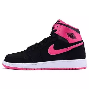 Детские кроссовки Air Jordan 1 Retro High GGVivid Pink Black Vivid-Pink-White-Vvdpnk 332148-008