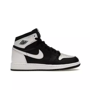 Детские кроссовки Air Jordan 1 Retro High OG GS Black White 2.0 FD1437-010 38.5