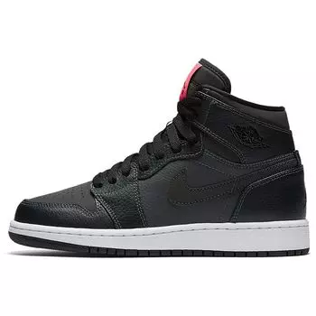 Детские кроссовки Air Jordan 1 Retro High GS Black Pink Anthracite Black-Hyper-Pink-Black 332148-004