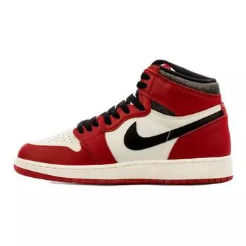 Детские кроссовки Air Jordan 1 Retro High OG GS Chicago Lost & Found Red Varsity-Red Black FD1437-612 36