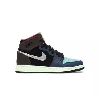 Детские кроссовки Air Jordan 1 Retro High GS Tokyo Bio Hack Multi-Color Baroque-Brown Black 575441-201
