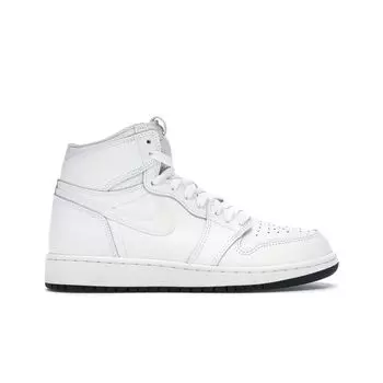 Детские кроссовки Air Jordan 1 Retro High OG BG Perforated White Black-White 575441-100