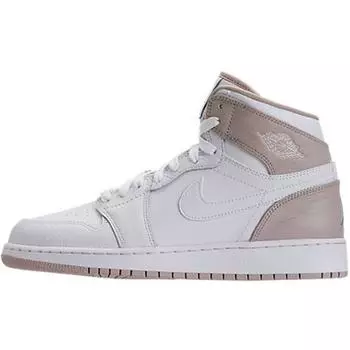 Детские кроссовки Air Jordan 1 Retro High GS Linen White Light-Sand-Boarder-Blue 332148-116