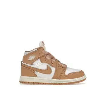 Детские кроссовки Air Jordan 1 Retro High OG TD Praline Tan White Sail FN6623-201 25