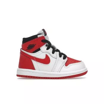 Детские кроссовки Air Jordan 1 Retro High OG TD Heritage Red White University-Red AQ2665-161 23.5