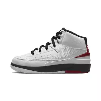 Детские кроссовки Air Jordan 2 Retro PS Chicago 2022 White Varsity-Red Black DQ8564-106 28