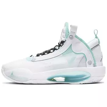 Детские кроссовки Air Jordan 34 BG Snow Leopard White Aurora Metallic-Silver BQ3384-103