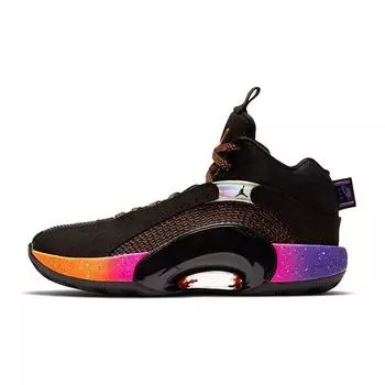 Детские кроссовки Air Jordan 35 GS Sunset Black Total-Orange Hyper-Grape CQ9433-004 36.5