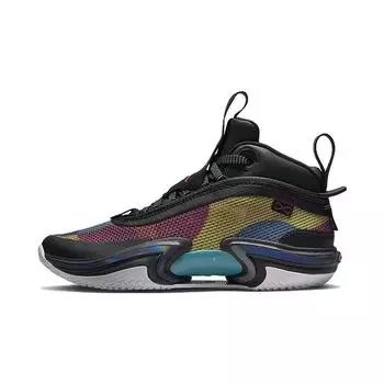 Детские кроссовки Air Jordan 36 GS Black Multi-Color Washed-Teal Vivid-Sulfur Rush-Pink DA9054-063 36.5