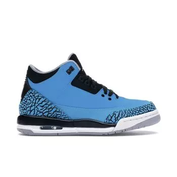 Детские кроссовки Air Jordan 3 Retro BG Powder Blue Dk-Pwdr-Blue Wht-Blck-Wlf-Gry 398614-406