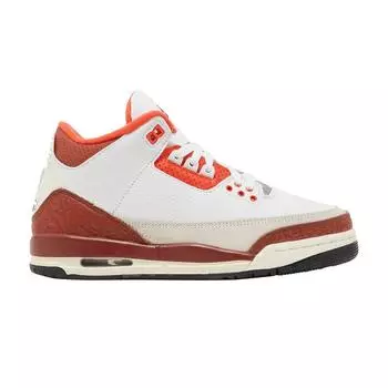 Детские кроссовки Air Jordan 3 Retro GS Mars Stone White Black Team-Orange DV7028-108 36