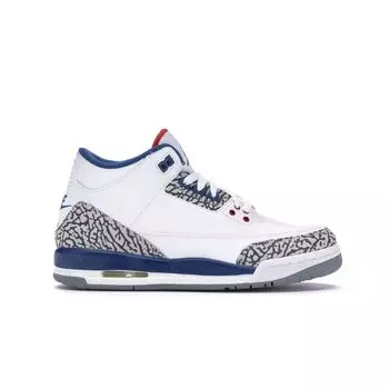 Детские кроссовки Air Jordan 3 Retro OG BG True Blue 2016 White Fire-Red-True-Blue 854261-106