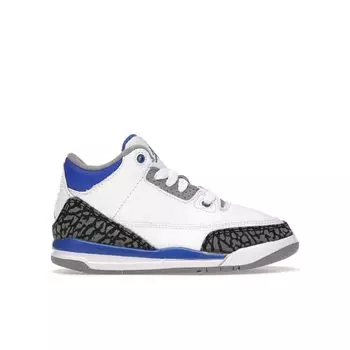 Детские кроссовки Air Jordan 3 Retro PS Racer Blue White Black Cement-Grey 429487-145 28