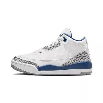 Детские кроссовки Air Jordan 3 Retro PS Washington Wizards White True-Blue Metallic-Copper DM0966-148 28