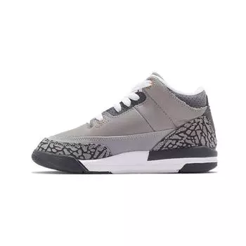 Детские кроссовки Air Jordan 3 Retro PS Cool Grey 2021 Silver Light-Graphite Orange-Pel 429487-012 29.5