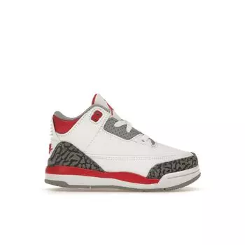 Детские кроссовки Air Jordan 3 Retro TD Fire Red 2022 White Cement-Grey Black DM0968-160 22