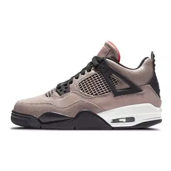 Детские кроссовки Air Jordan 4 Retro GS Taupe Haze Коричневые маслянисто-серые Off-White DJ6249-200 36