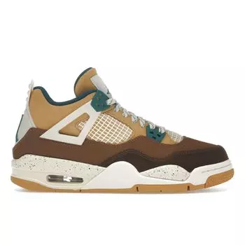 Детские кроссовки Air Jordan 4 Retro GS Cacao Wow Brown Geode-Teal Ale-Brown FB2214-200 36