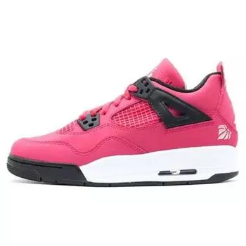 Детские кроссовки Air Jordan 4 Retro GS Volt Cherry Pink White Black 487724-601