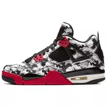 Детские кроссовки Air Jordan 4 Retro GS Tattoo Black Fire-Red White BV7451-006