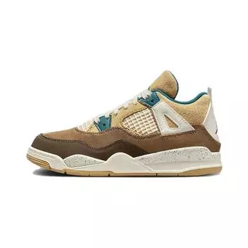 Детские кроссовки Air Jordan 4 Retro PS Cacao Wow Brown Geode-Teal Ale-Brown FB2213-200 28