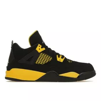 Детские кроссовки Air Jordan 4 Retro PS Thunder 2023 Black Tour-Yellow BQ7669-017 28