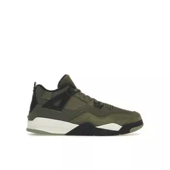 Детские кроссовки Air Jordan 4 Retro SE Craft PS Olive Зеленый средне-оливковый бледно-ванильный FB9929-200 33.5