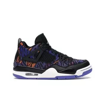 Детские кроссовки Air Jordan 4 Retro SE GG Rush Violet Purple Black White BQ9043-005