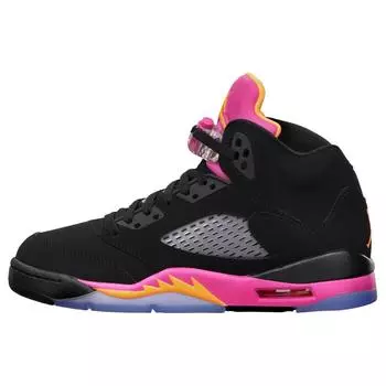 Детские кроссовки Air Jordan 5 Retro GG Floridian Black Bright-Citrus-Fsn-Pink 440892-067