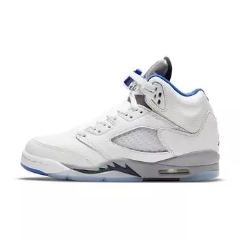 Детские кроссовки Air Jordan 5 Retro GS Stealth 2.0 Белый Черный Hyper-Royal 440888-140 35.5