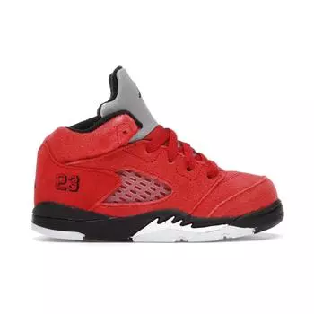 Детские кроссовки Air Jordan 5 Retro TD Raging Bull 2021 Red Varsity-Red Black 440890-600 26