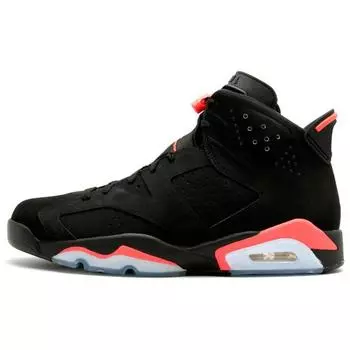 Детские кроссовки Air Jordan 6 Retro BG Infrared 2014 Black Infrared-23 384665-023