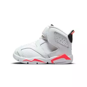 Детские кроссовки Air Jordan 6 Retro Little Flex TD Infrared White Infrared-23 Black CT4417-101 18.5