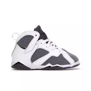 Детские кроссовки Air Jordan 7 Retro TD Flint 2021 White Flint-Grey Varsity-Purple DJ2776-100 17