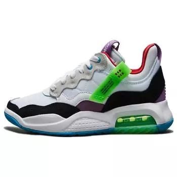 Детские кроссовки Air Jordan Jordan MA2 GS Greatest Gift, белые, черные, фиолетовые, Nebula CW6594-100 36.5