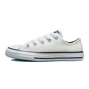 Детские кроссовки Converse Chuck Taylor All Star Low GS Winter Glitter White Silver Black 672099C 29
